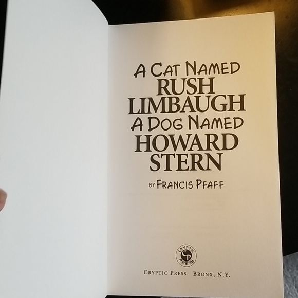 A Cat Named Rush Limbaugh A Dog Named Howard Stern - Picture 2 of 4